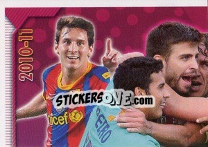 Figurina Forca Barca! (1 of 8) - FC Barcelona 2010-2011 - Panini