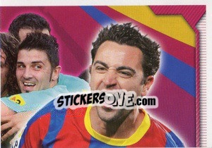 Sticker Forca Barca! (2 of 8) - FC Barcelona 2010-2011 n. 174 - Panini