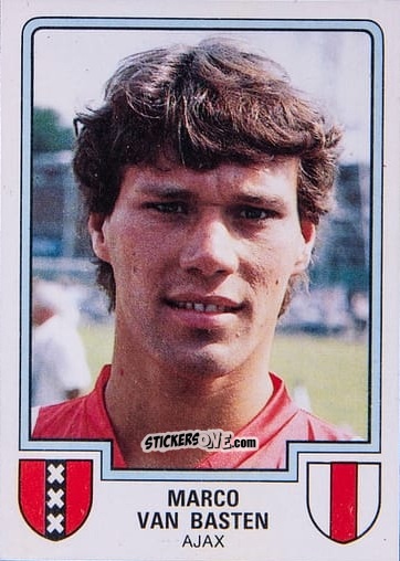 Sticker Marco Van Basten - Voetbal 1985-1986 n. 15 - Panini