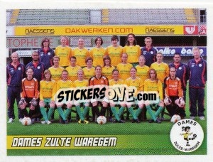 Sticker Dames Zulte Waregem (Team) - Football Belgium 2010-2011 - Panini