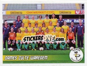 Sticker Dames Zulte Waregem (Team) - Football Belgium 2010-2011 n. 584 - Panini