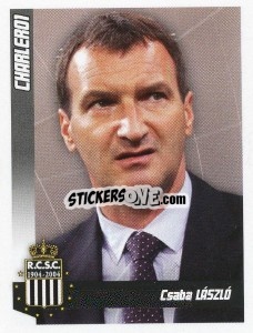 Sticker Laszlo(Entraineur) - Football Belgium 2010-2011 - Panini