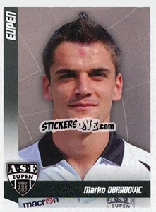 Sticker Obradovic - Football Belgium 2010-2011 n. 138 - Panini