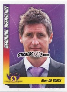 Sticker De Boeck(Entraineur) - Football Belgium 2010-2011 - Panini
