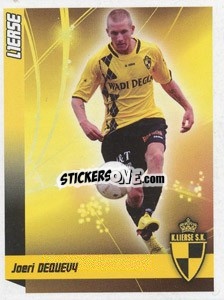 Sticker Dequevy(Top joueur) - Football Belgium 2010-2011 - Panini