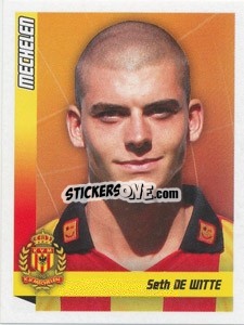 Figurina De Witte - Football Belgium 2010-2011 - Panini