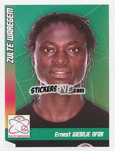 Sticker Webnje Nfor - Football Belgium 2010-2011 - Panini