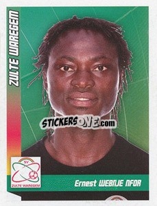 Sticker Webnje Nfor - Football Belgium 2010-2011 n. 447 - Panini