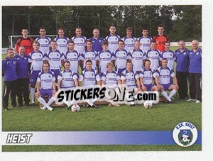 Cromo Heist (Team) - Football Belgium 2010-2011 - Panini
