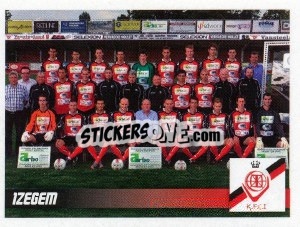 Sticker Izegem (Team) - Football Belgium 2010-2011 - Panini