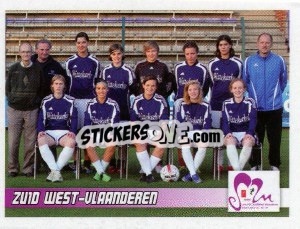 Sticker Zuid West-Vlaanderen (Team) - Football Belgium 2010-2011 - Panini