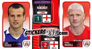 Sticker Luke Steele / Bobby Hassell  - Coca-Cola Championship 2009-2010 n. 6 - Panini