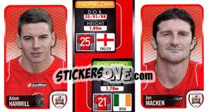 Sticker Adam Hammill / Jon Macken  - Coca-Cola Championship 2009-2010 n. 14 - Panini