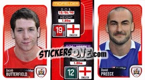 Sticker Jacob Butterfield / David Preece  - Coca-Cola Championship 2009-2010 n. 17 - Panini