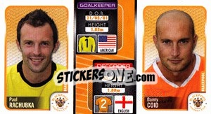 Cromo Paul Rachubka / Danny Coid  - Coca-Cola Championship 2009-2010 - Panini