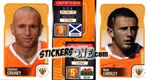 Cromo Stephen Crainey / Neal Eardley  - Coca-Cola Championship 2009-2010 n. 22 - Panini