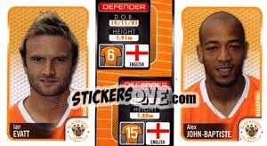 Cromo Ian Evatt / Alex John-Baptiste  - Coca-Cola Championship 2009-2010 - Panini