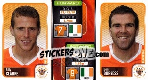 Sticker Billy Clarke / Ben Burgess  - Coca-Cola Championship 2009-2010 n. 31 - Panini