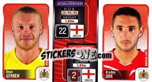 Sticker Dean Gerken / Bradley Orr  - Coca-Cola Championship 2009-2010 n. 36 - Panini