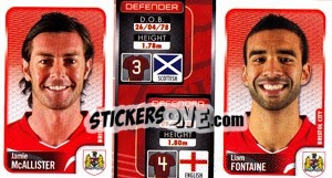Sticker Jamie Mcallister / Liam Fontaine  - Coca-Cola Championship 2009-2010 n. 37 - Panini