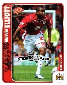 Sticker Marvin Elliott - Coca-Cola Championship 2009-2010 n. 41 - Panini