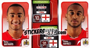 Sticker Nicky Maynard / Danny Haynes  - Coca-Cola Championship 2009-2010 n. 47 - Panini