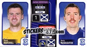 Sticker David Marshall / Kevin Mcnaughton  - Coca-Cola Championship 2009-2010 n. 51 - Panini