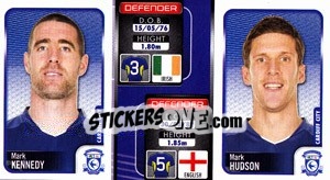 Sticker Mark Kennedy / Mark Hudson  - Coca-Cola Championship 2009-2010 n. 52 - Panini
