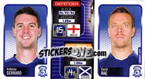 Sticker Anthony Gerrard / Gavin Rae  - Coca-Cola Championship 2009-2010 n. 54 - Panini