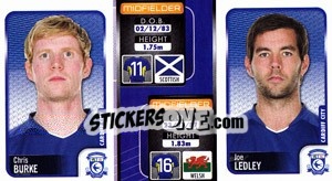 Sticker Chris Burke / Joe Ledley  - Coca-Cola Championship 2009-2010 - Panini