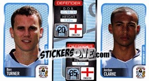 Sticker Ben Turner / Jordan Clarke  - Coca-Cola Championship 2009-2010 n. 69 - Panini