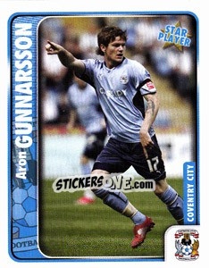 Sticker Aron Gunnarsson - Coca-Cola Championship 2009-2010 n. 72 - Panini