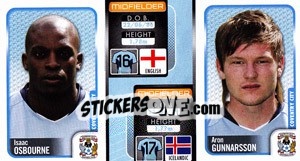 Sticker Isaac Osbourne / Aron Gunnarsson  - Coca-Cola Championship 2009-2010 n. 75 - Panini