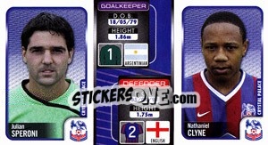 Sticker Julian Speroni / Nathaniel Clyne  - Coca-Cola Championship 2009-2010 n. 81 - Panini
