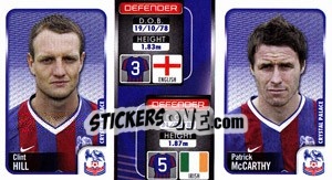 Sticker Clint Hill / Patrick Mccarthy  - Coca-Cola Championship 2009-2010 n. 82 - Panini