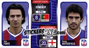 Sticker Jose Fonte / Danny Butterfield  - Coca-Cola Championship 2009-2010 n. 83 - Panini