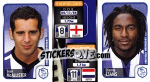 Sticker Sean Mcallister / Etienne Esajas  - Coca-Cola Championship 2009-2010 n. 338 - Panini