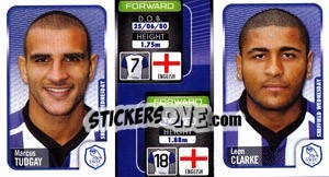 Cromo Markus Tudgay / Leon Clarke  - Coca-Cola Championship 2009-2010 - Panini