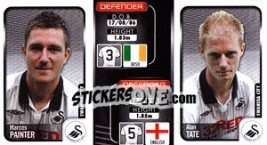 Sticker Marcos Painter / Alan Tate  - Coca-Cola Championship 2009-2010 n. 346 - Panini