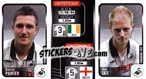 Cromo Marcos Painter / Alan Tate  - Coca-Cola Championship 2009-2010 - Panini