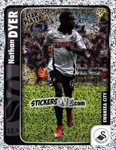 Sticker Nathan Dyer - Coca-Cola Championship 2009-2010 n. 351 - Panini