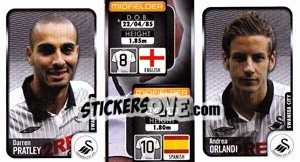 Sticker Darren Pratley / Andrea Orlandi  - Coca-Cola Championship 2009-2010 n. 353 - Panini