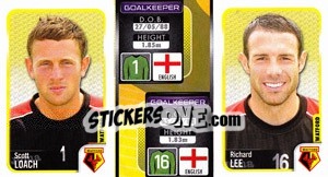 Sticker Scott Loach / Richard Lee  - Coca-Cola Championship 2009-2010 n. 360 - Panini