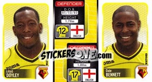 Sticker Lloyd Doyley / Dale Bennett  - Coca-Cola Championship 2009-2010 n. 362 - Panini