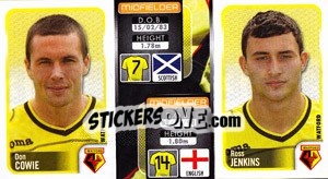 Sticker Don Cowie / Ross Jenkins  - Coca-Cola Championship 2009-2010 n. 368 - Panini