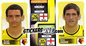 Sticker Michael Bryan / Danny Graham  - Coca-Cola Championship 2009-2010 n. 370 - Panini
