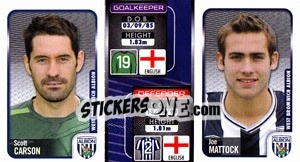 Figurina Scott Carson / Joe Mattock  - Coca-Cola Championship 2009-2010 - Panini