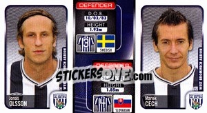 Sticker Jonas Olsson / Marek Cech  - Coca-Cola Championship 2009-2010 n. 376 - Panini