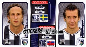 Sticker Jonas Olsson / Marek Cech  - Coca-Cola Championship 2009-2010 - Panini