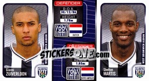 Sticker Gianni Zuiverloon / Sheltan Martis  - Coca-Cola Championship 2009-2010 n. 377 - Panini